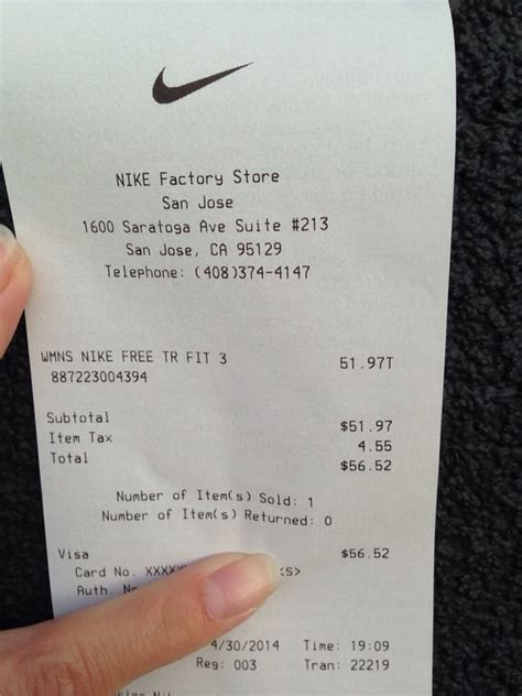 nike receipt generator free